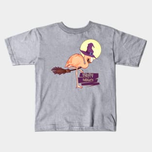 Flamingo Happy Halloween Kids T-Shirt